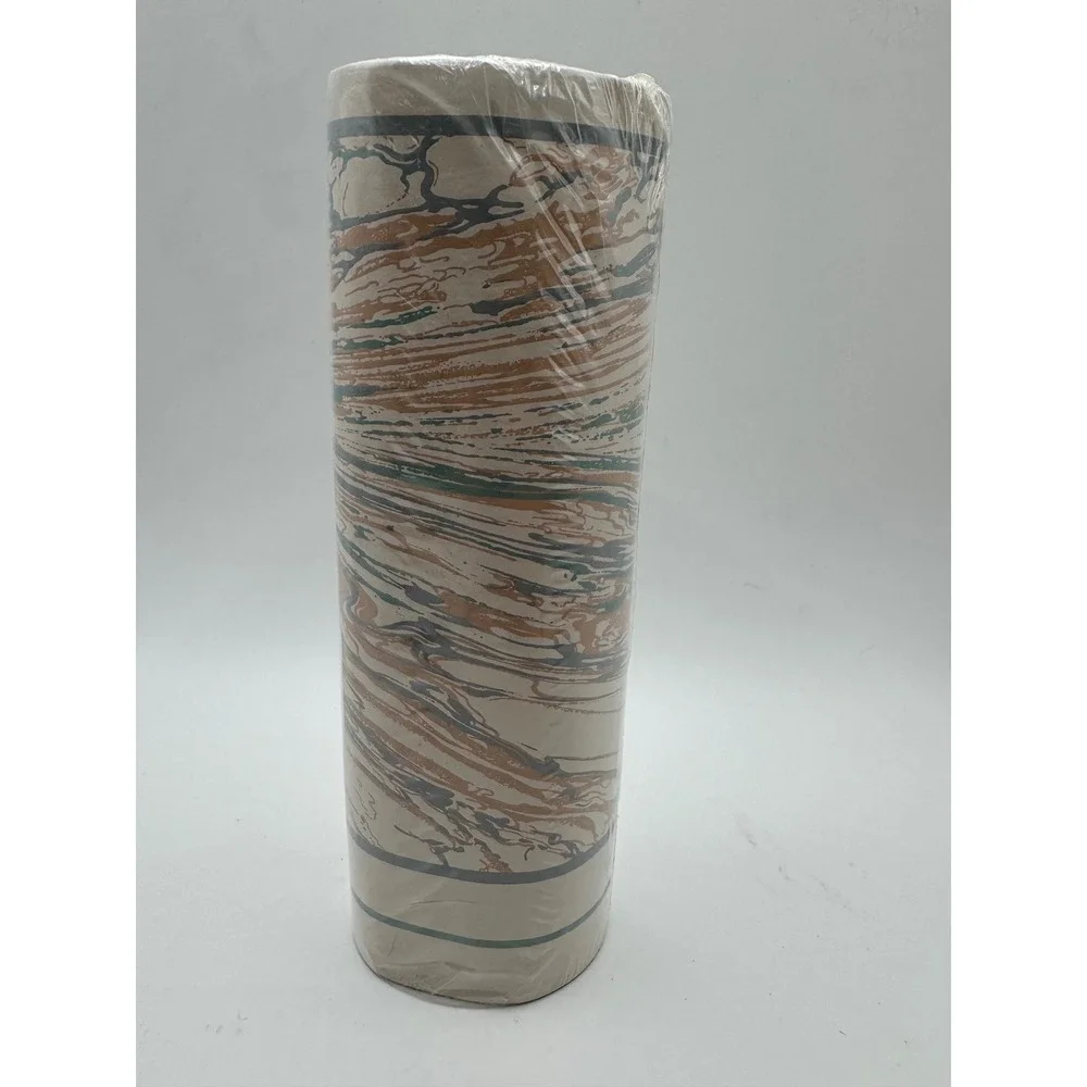 Vintage Wallpaper Border 5 Yards Multicolor Marbled Swirl Stone Pattern CK-4047